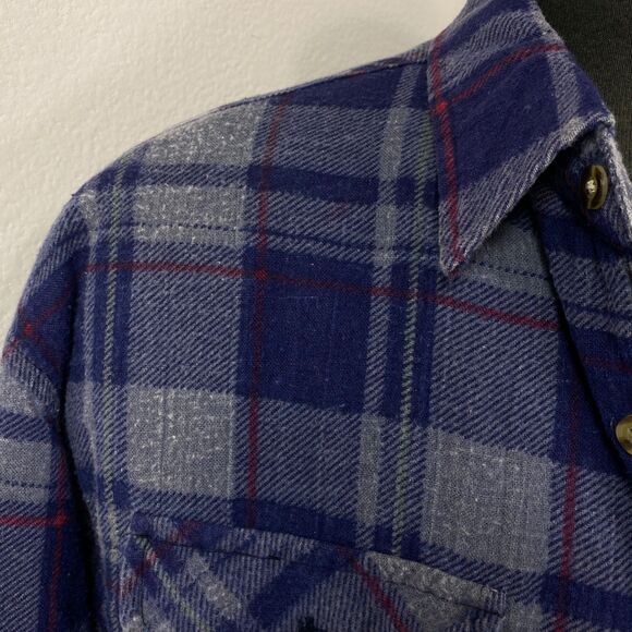 Vtg Northwest Territory Mens Plaid Chore Jacket Shirt Quilted Cotton Flannel LT - Picture 3 of 15